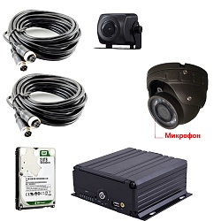 Комплект видеонаблюдения для школьного автобуса ПП РФ №969