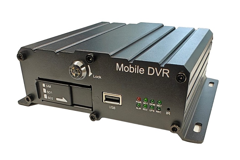 4-х канальный регистратор с функцией 4G, GPS, 2 SD карты CVMR-B21042S-G4G