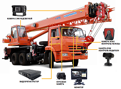 Комплект видеонаблюдения для строительной техники