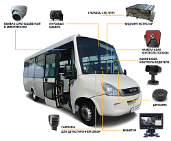 4-х канальный автомобильный AHD видеорегистратор CVMR-B21042S-G